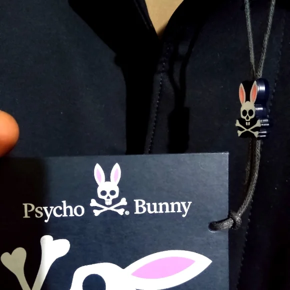 Psycho Bunny Trench Coat(Large)/Midnight Blue